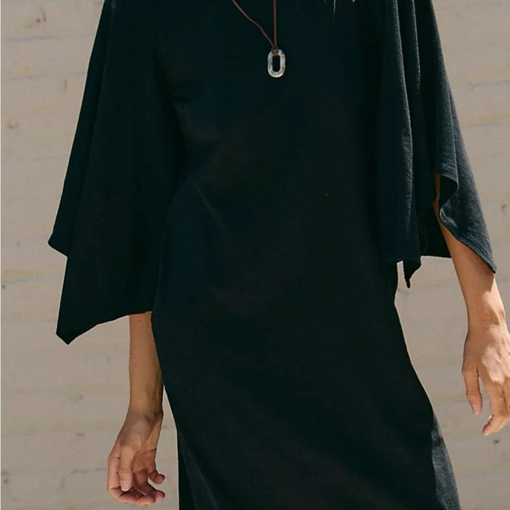 Free People Black Long Sleeve Dress